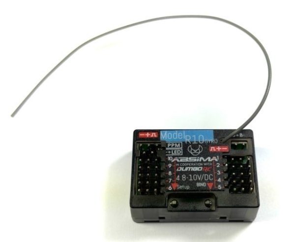 2020026 10-Kanal Gyro Empfänger "R10GYRO" 2.4GHz